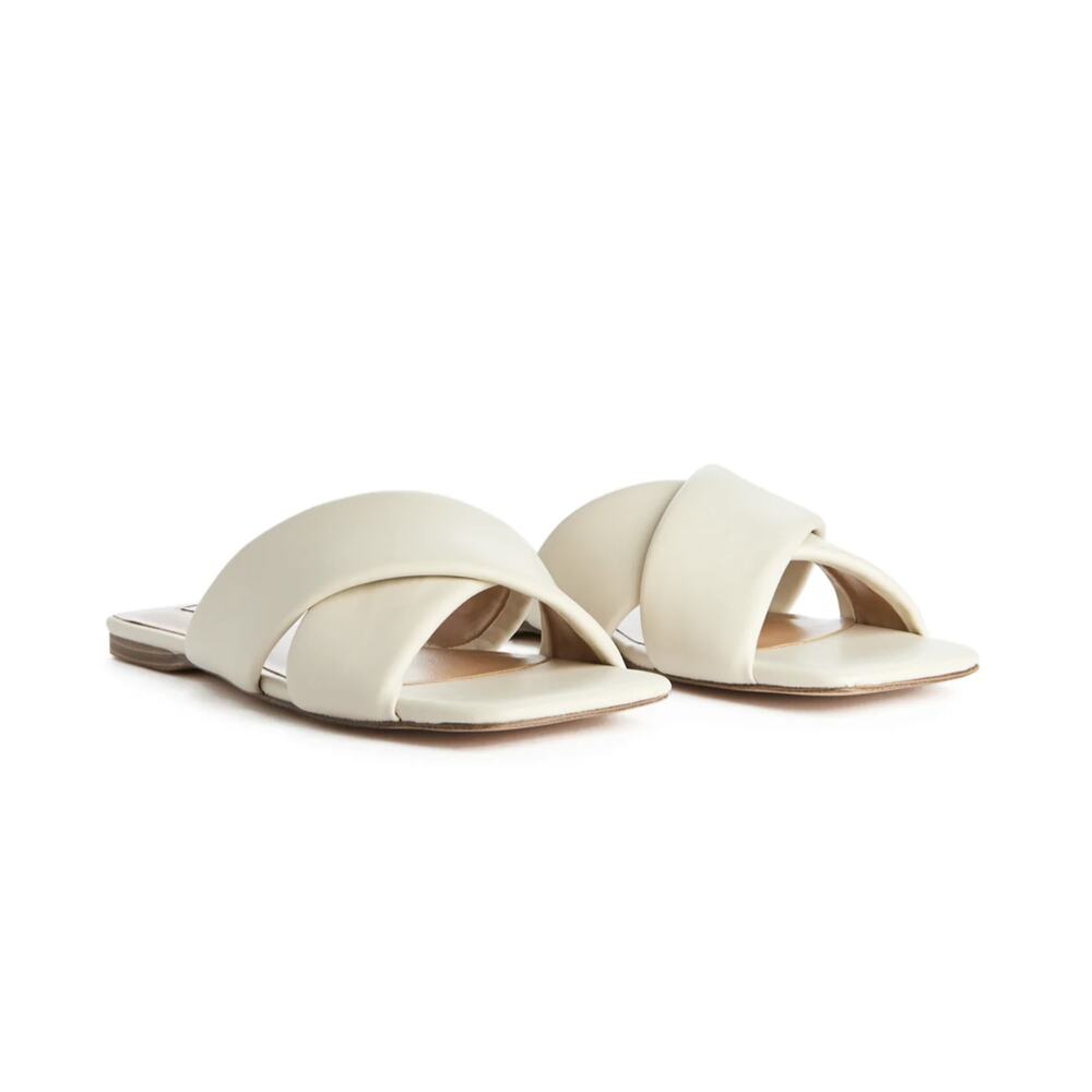 Steve Madden Mayra Sandals Cream Women's 6.5 US